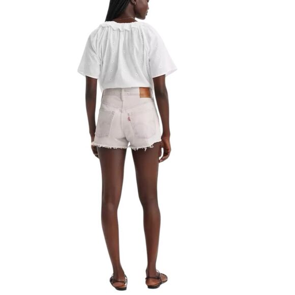 Levi's 501 Original Fit High Rise Lavender Fray Hem Button Closure NWT Size 29" - Picture 3 of 10